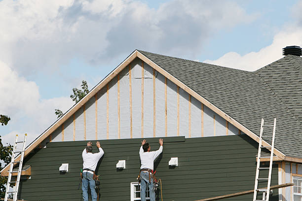 Professional Emergency Siding Repair technician working in Kersey, CO